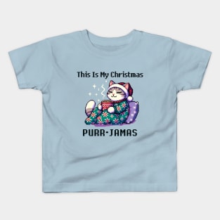 This Is My Christmas Purr-Jamas Kids T-Shirt